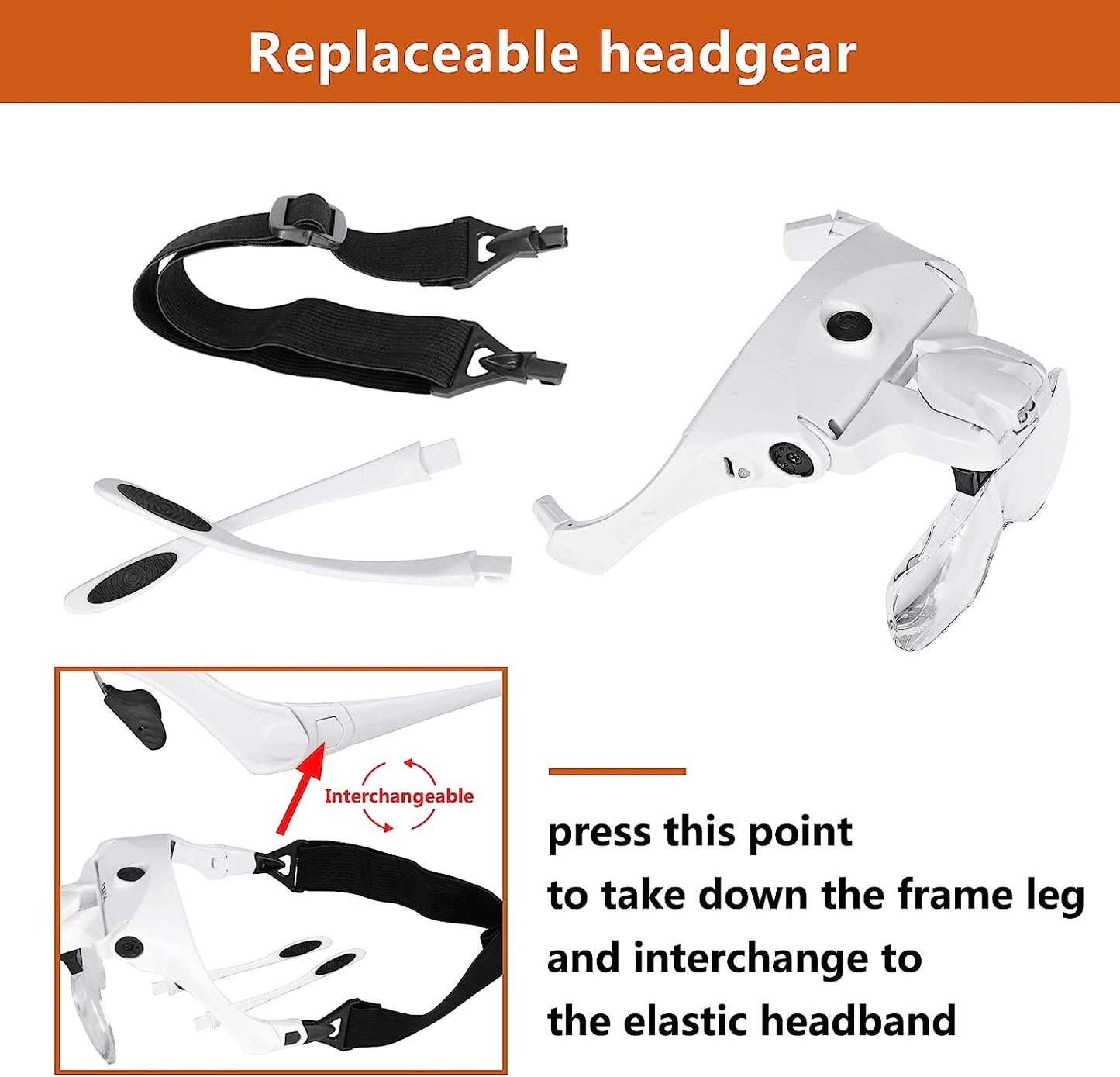 Lash Magnifier, Rechargeable Glasses For Lash Extensions