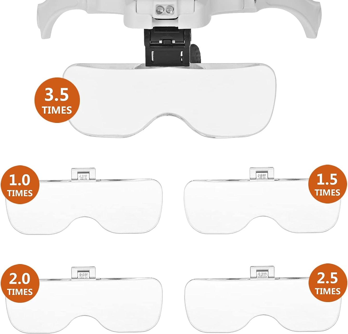Lash Magnifier, Rechargeable Glasses For Lash Extensions