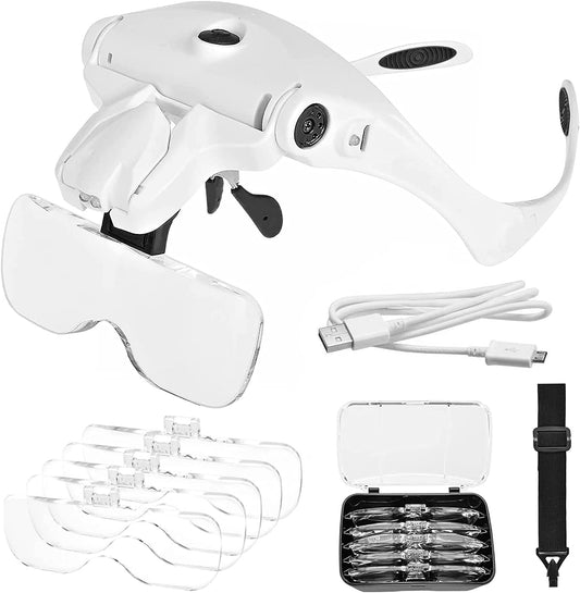 Lash Magnifier, Rechargeable Glasses For Lash Extensions